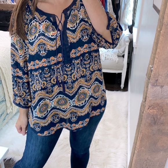 Valerie Stevens floral top size XLarge - Picture 1 of 4